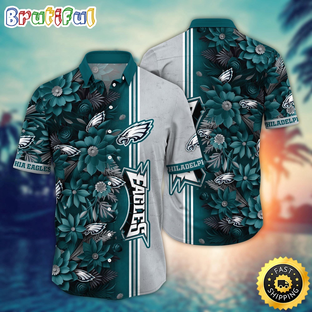 NFL Philadelphia Eagles Hawaii Shirt Flower Tropical Vibes In Shirts