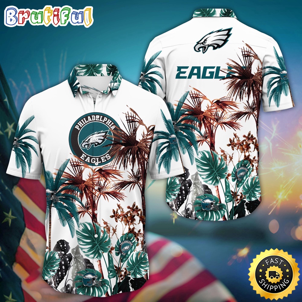 NFL Philadelphia Eagles Hawaii Shirt Palm Tree Aloha Shirt For Fans