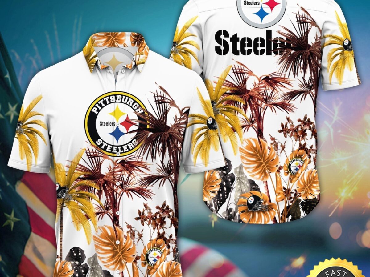 NFL Pittsburgh Steelers Hawaii Shirt Palm Tree Aloha Shirt For Fans