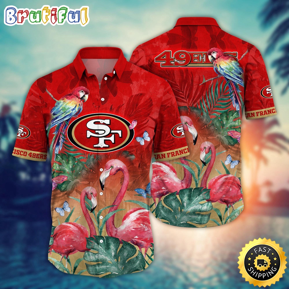 NFL San Francisco 49ers Hawaii Shirt Flamingo And Flower Aloha Shirt