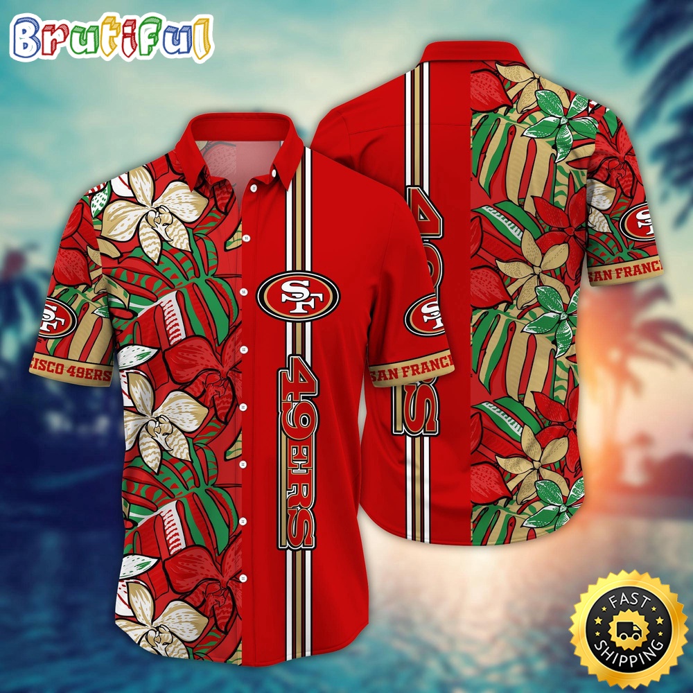 NFL San Francisco 49ers Hawaii Shirt Flower Chic Aloha Fashion
