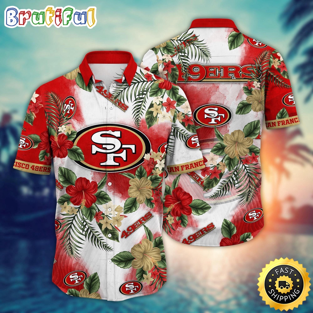 NFL San Francisco 49ers Hawaii Shirt Flower Trendy Floral Tops