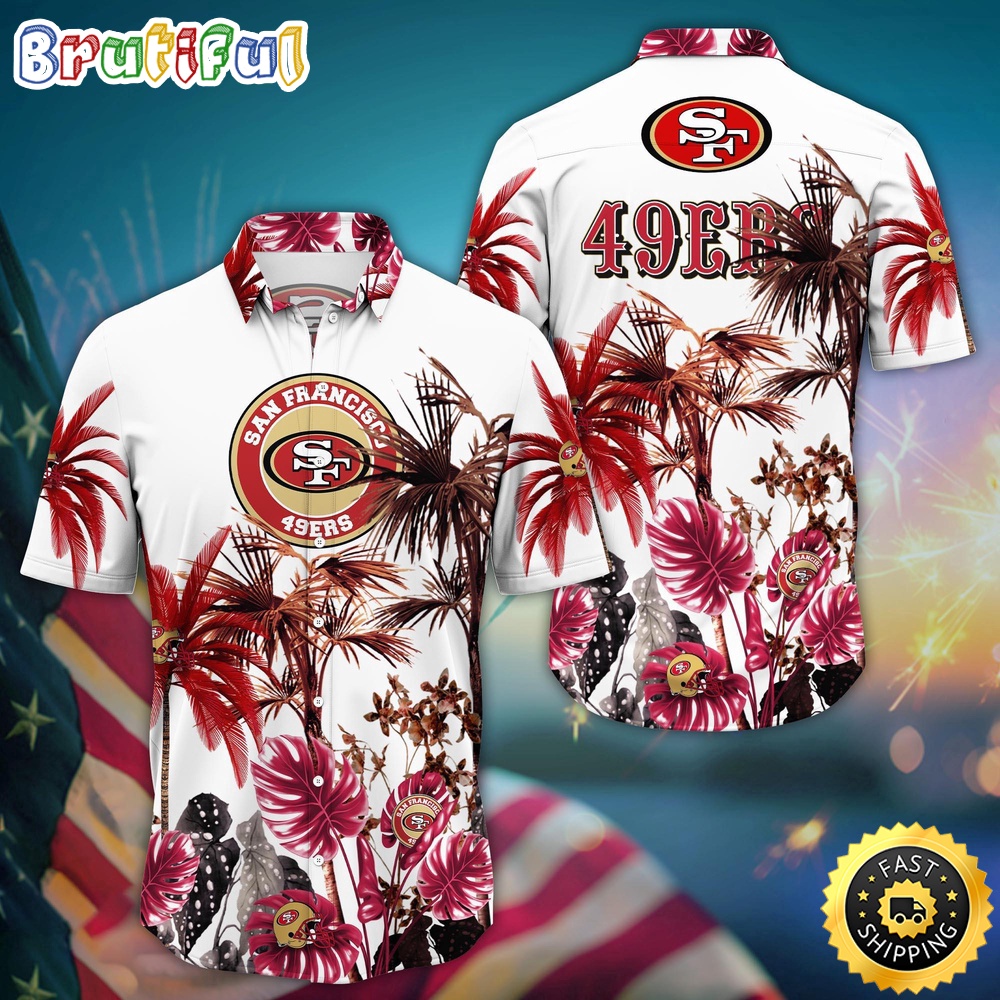 NFL San Francisco 49ers Hawaii Shirt Palm Tree Aloha Shirt For Fans