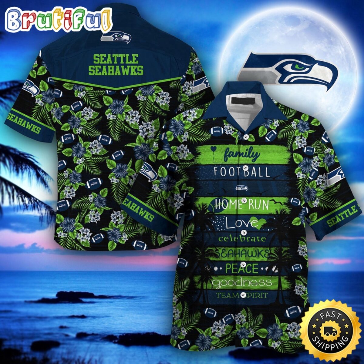 NFL Seattle Seahawks Hawaii Shirt Family Football Sport Shirt For