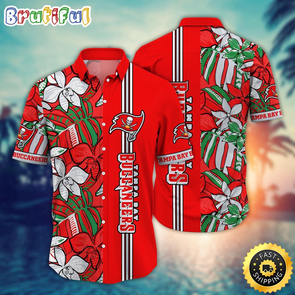 NFL Tampa Bay Buccaneers Hawaii Shirt Flower Chic Aloha Fashion