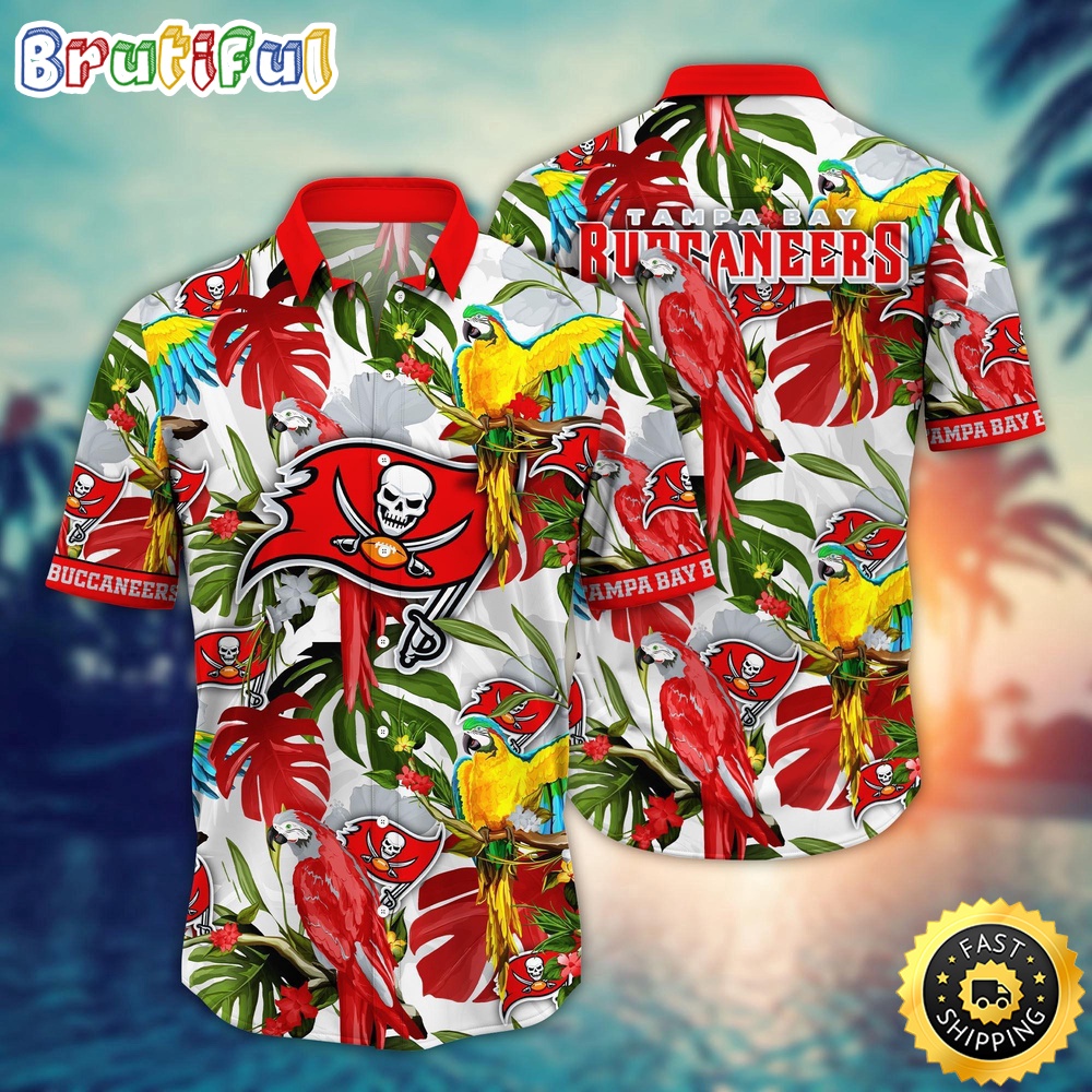 NFL Tampa Bay Buccaneers Hawaii Shirt Flower Sunshine Inspired Tops