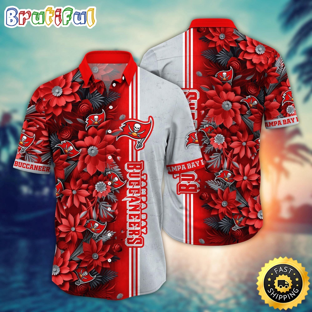 NFL Tampa Bay Buccaneers Hawaii Shirt Flower Tropical Vibes In Shirts