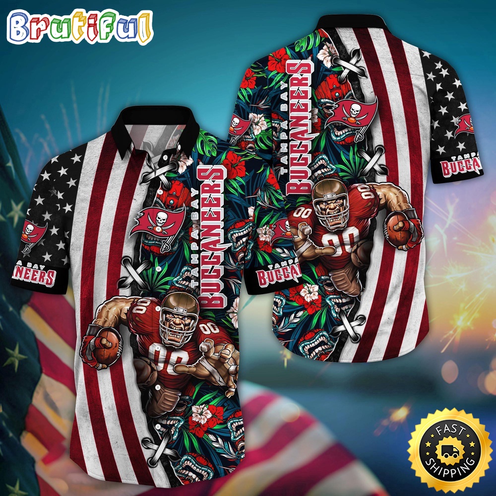 NFL Tampa Bay Buccaneers Hawaii Shirt Mascot Aloha Summer Shirt