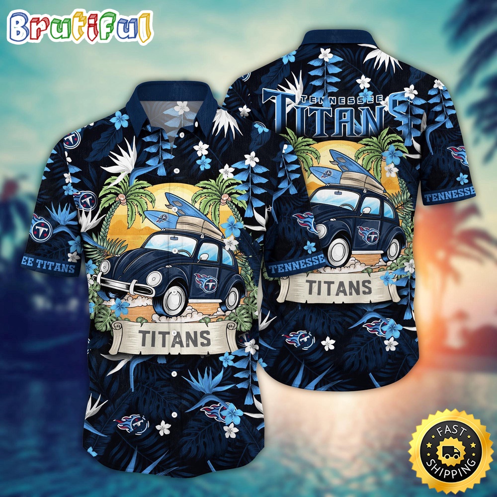 NFL Tennessee Titans Hawaii Shirt Car Plam Tree Aloha Shirt