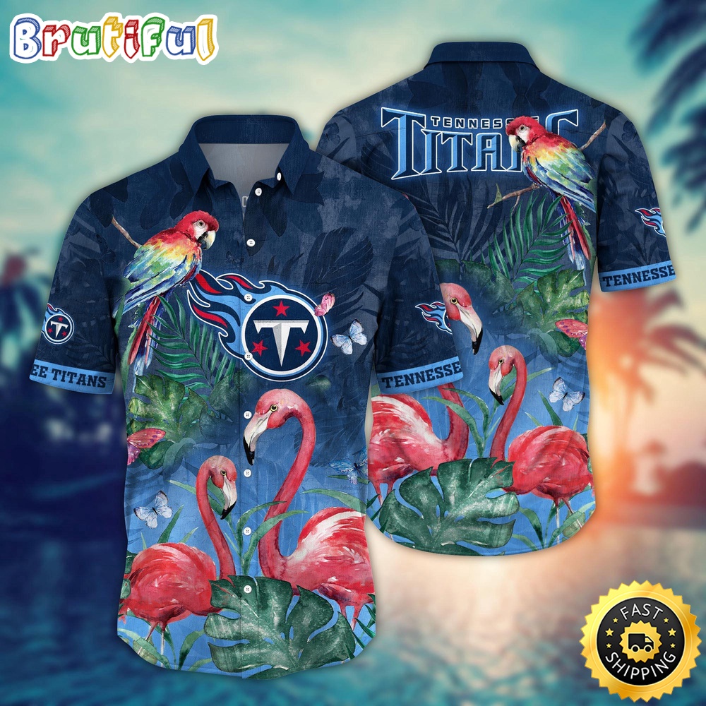 NFL Tennessee Titans Hawaii Shirt Flamingo And Flower Aloha Shirt