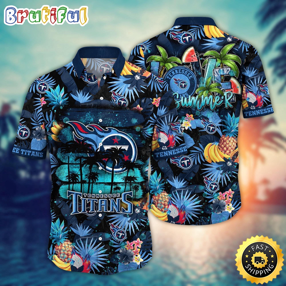NFL Tennessee Titans Hawaii Shirt Flower Relaxed Island Wear
