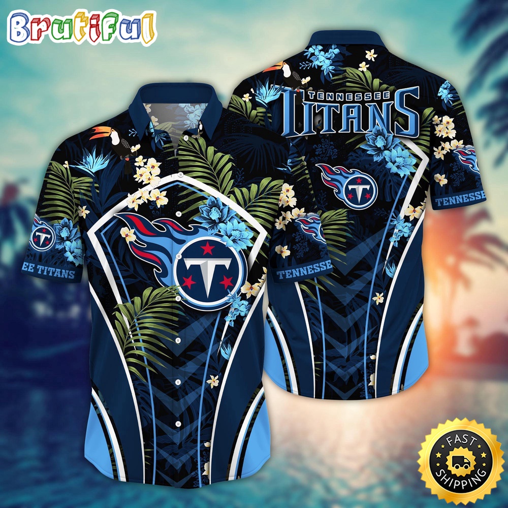NFL Tennessee Titans Hawaii Shirt Flower Vibrant Beachy Shirts