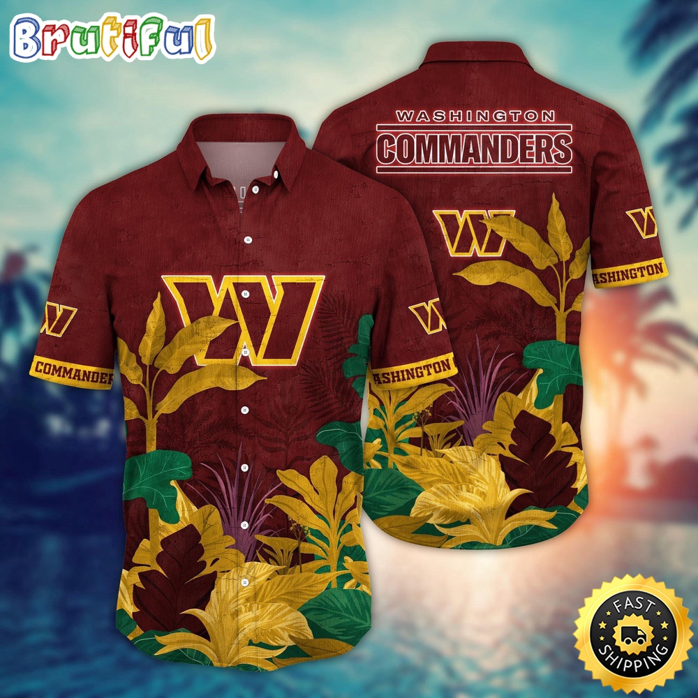 NFL Washington Commanders Hawaii Shirt Flower Hawaiian Style Statements
