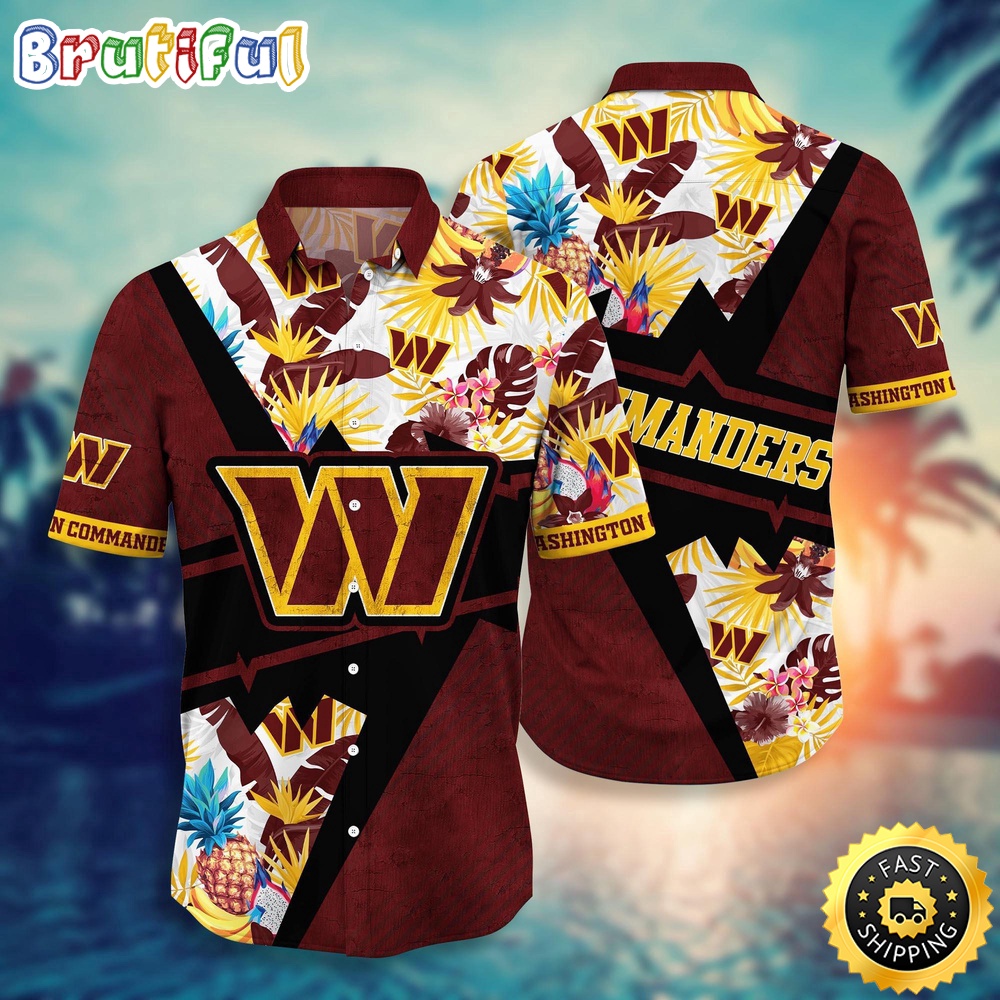 NFL Washington Commanders Hawaii Shirt Flower Island Inspired Apparel