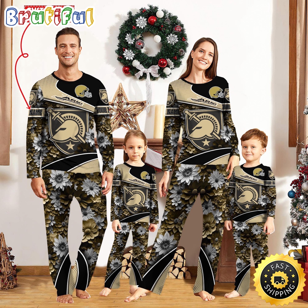 Personalized NCAA Army Black Knights Pajamas For Family Pajamas Sport Fans