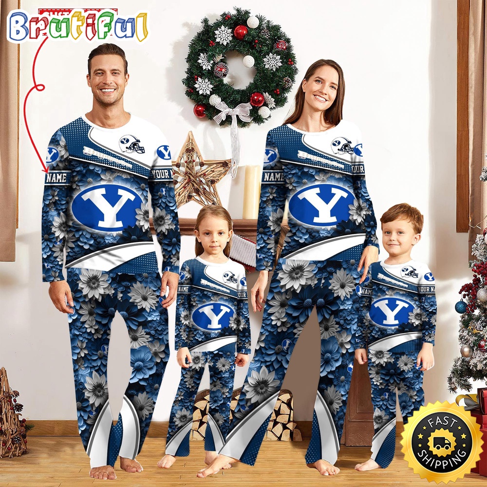 Personalized NCAA BYU Cougars Pajamas For Family Pajamas Sport Fans