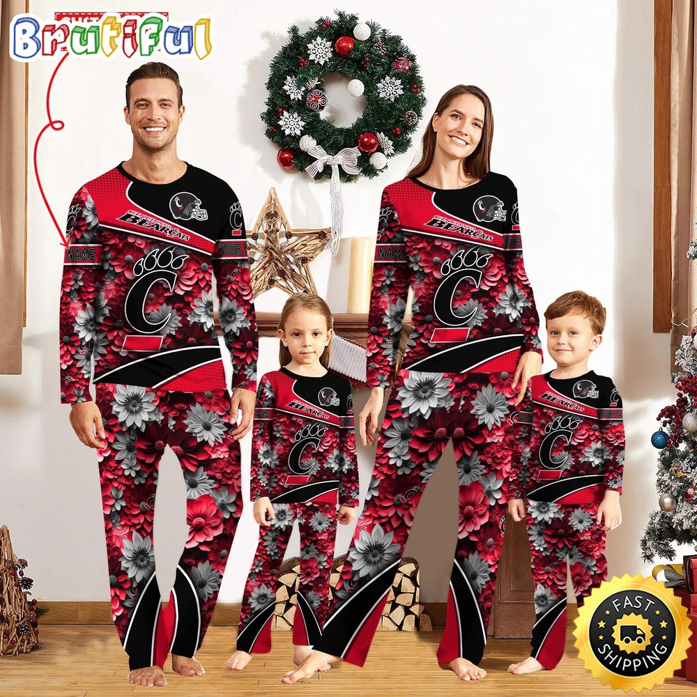 Personalized NCAA Cincinnati Bearcats Pajamas For Family Pajamas Sport Fans