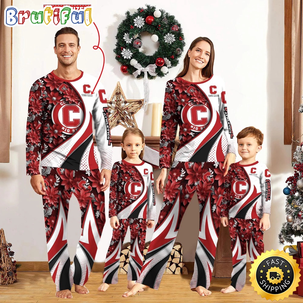 Personalized NCAA Cornell Big Red Pajamas Flower For Sport Family