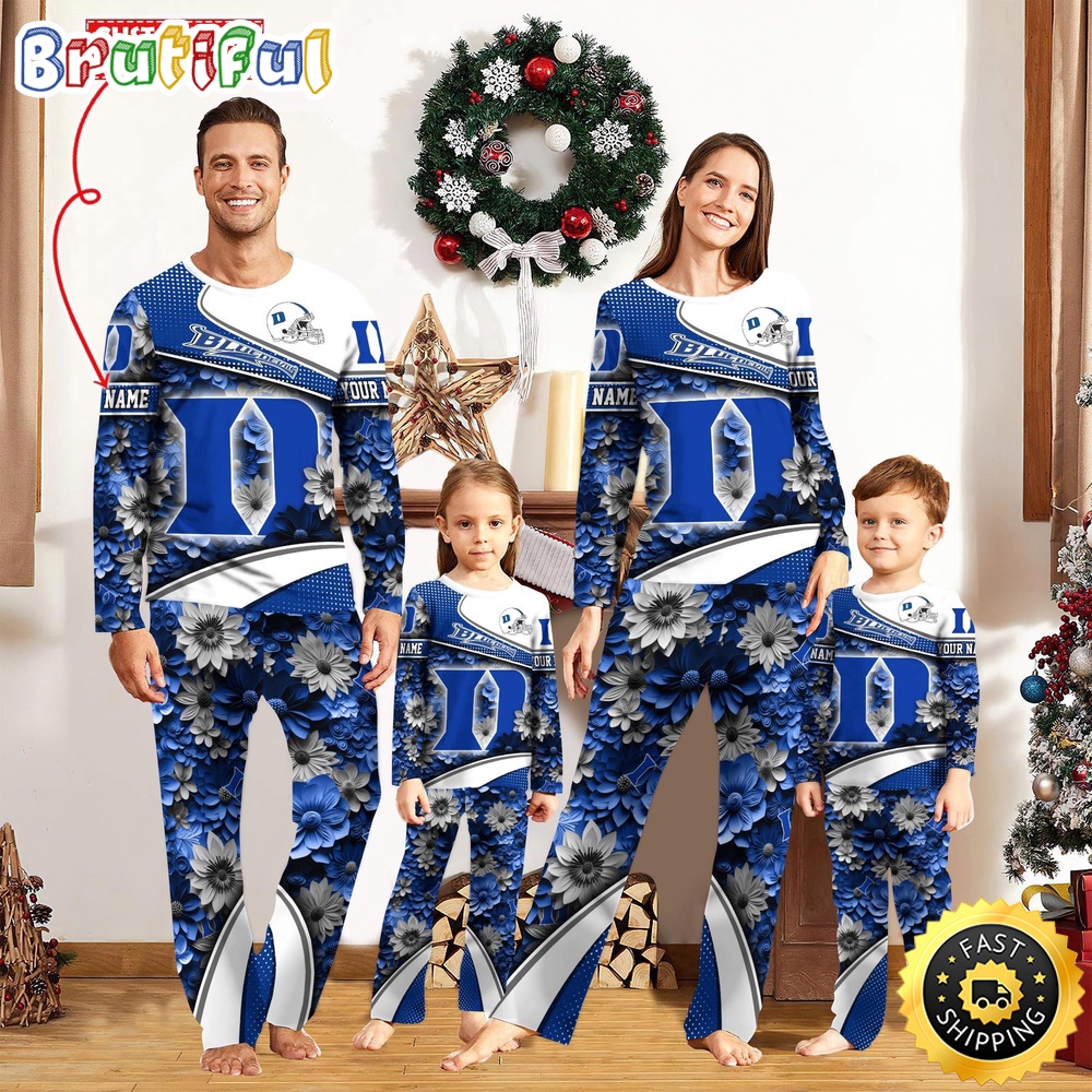 Personalized NCAA Duke Blue Devils Pajamas For Family Pajamas Sport Fans