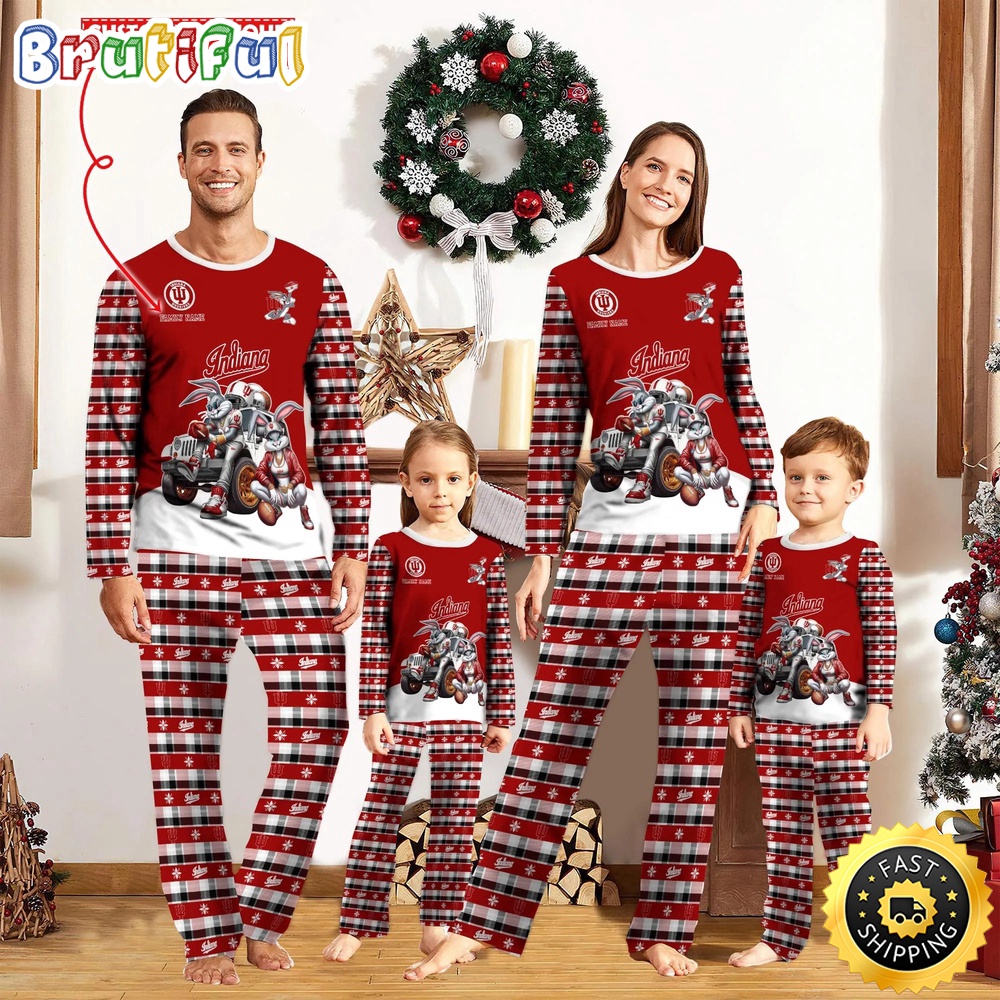 Personalized NCAA Indiana Hoosiers Pajamas For Family