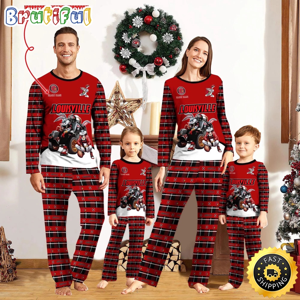 Personalized NCAA Louisville Cardinals Pajamas For Family