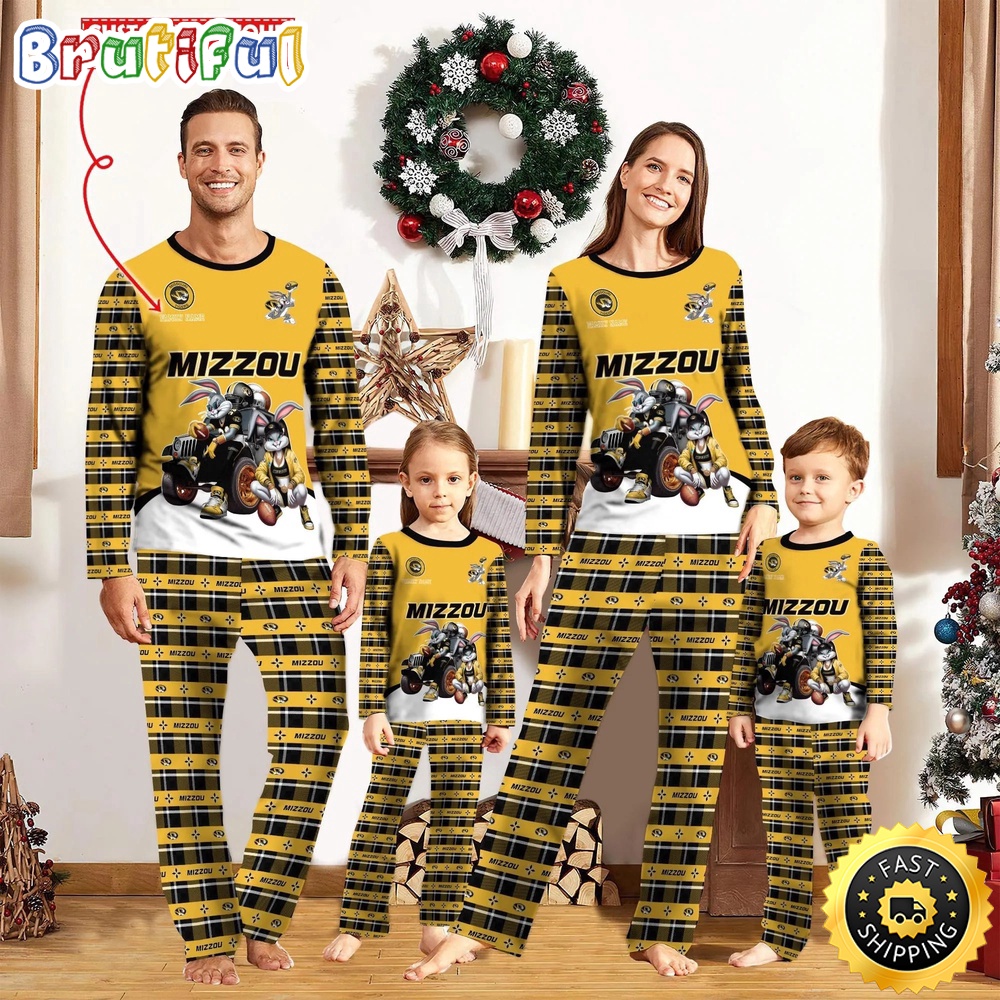 Personalized NCAA Missouri Tigers Pajamas For Family