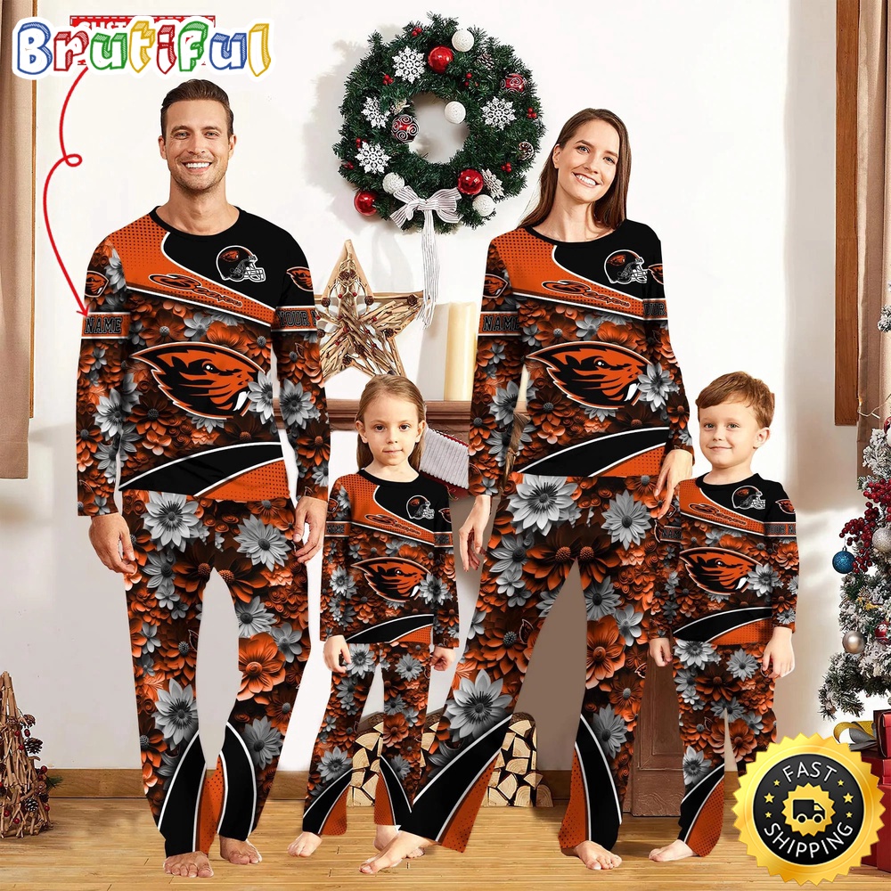 Personalized NCAA Oregon State Beavers Pajamas For Family Pajamas Sport Fans