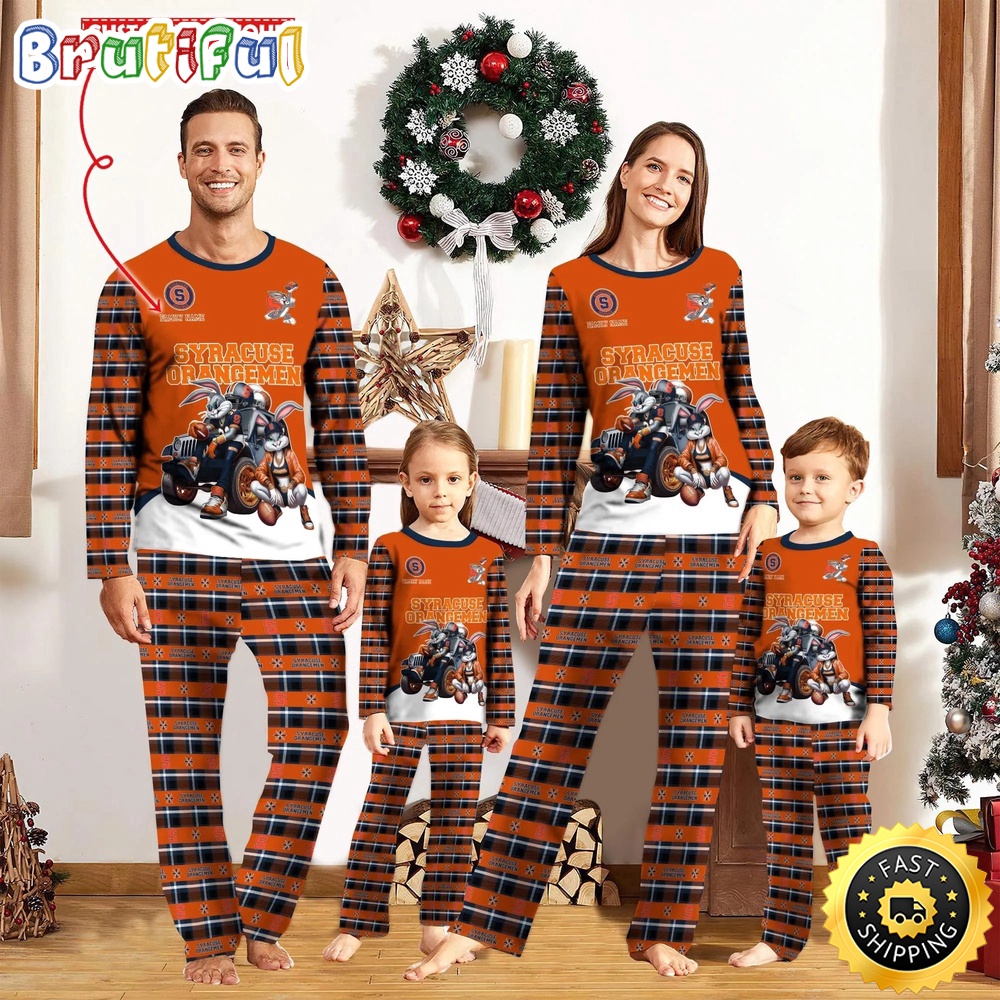 Personalized NCAA Syracuse Orange Pajamas For Family