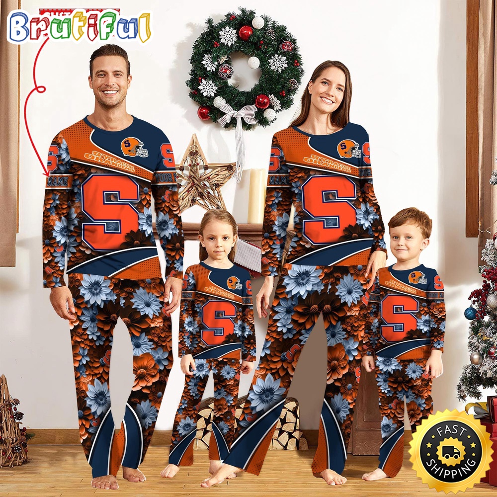 Personalized NCAA Syracuse Orange Pajamas For Family Pajamas Sport Fans