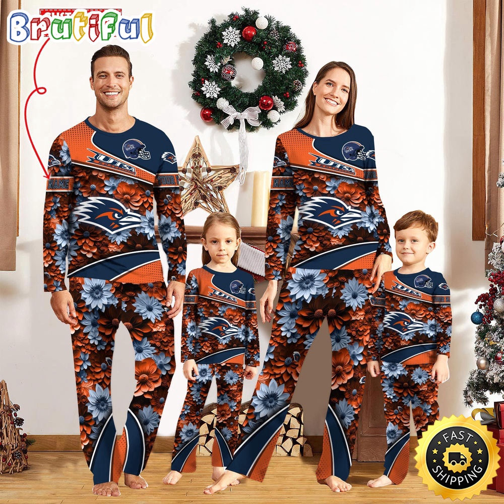 Personalized NCAA UTSA Roadrunners Pajamas For Family Pajamas Sport Fans