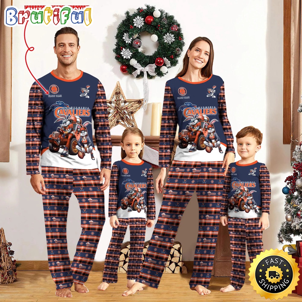Personalized NCAA Virginia Cavaliers Pajamas For Family