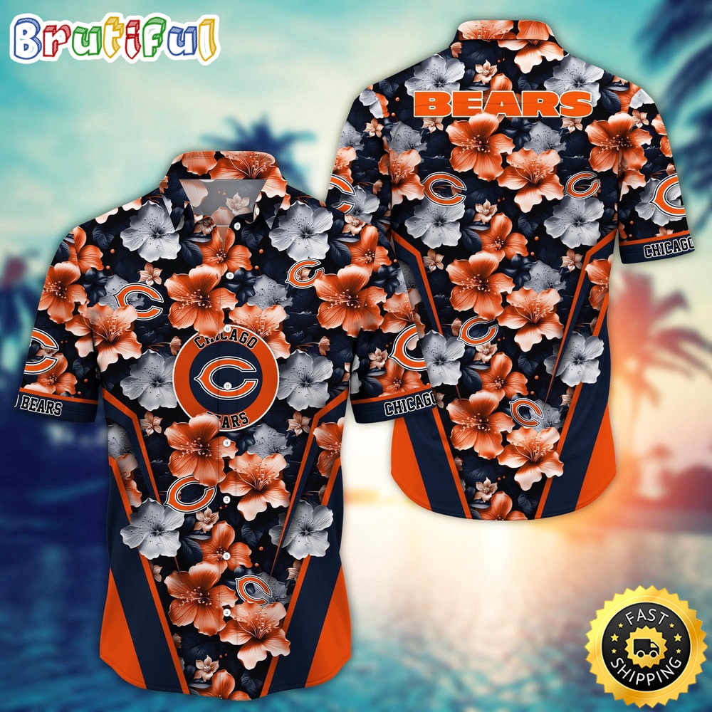 Personalized NFL Chicago Bears Hawaiian Shirt New Arrivals Trending Aloha Shirt