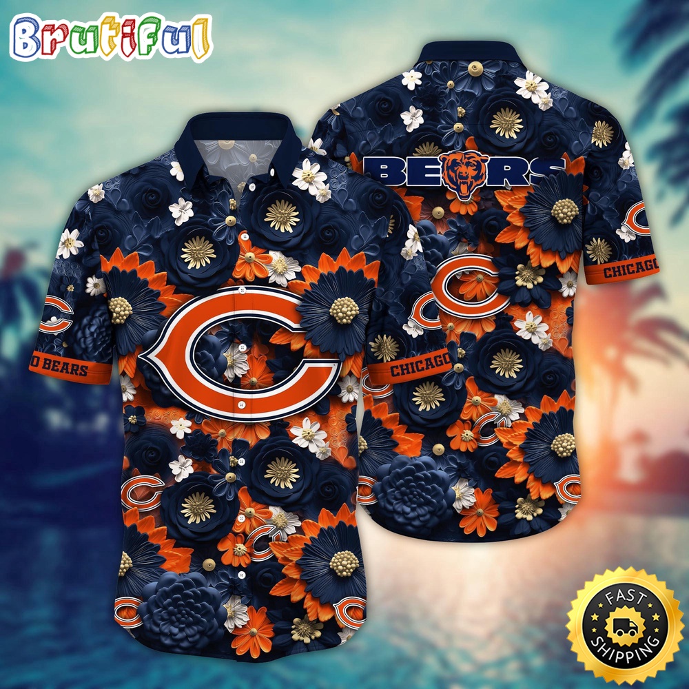 Personalized NFL Chicago Bears Hawaiian Shirt Trending For This Summer Aloha Shirt