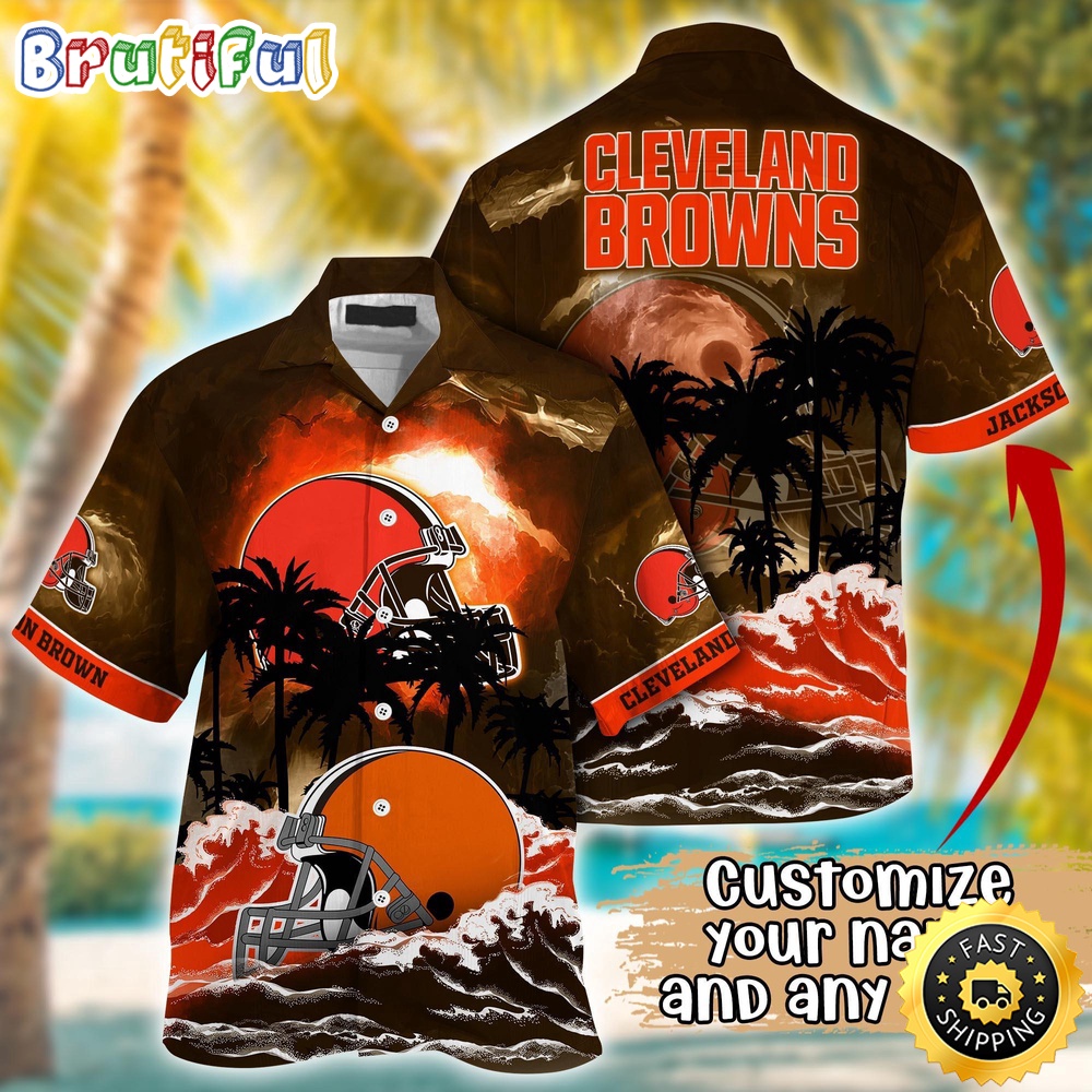 Personalized NFL Cleveland Browns Best Hawaiian Shirt Ever Aloha Shirt For Fans
