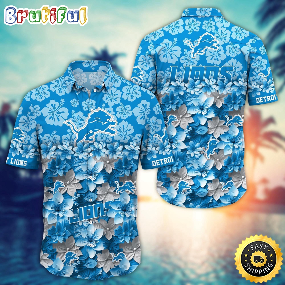 Personalized NFL Detroit Lions Hawaiian Shirt Trending Summer