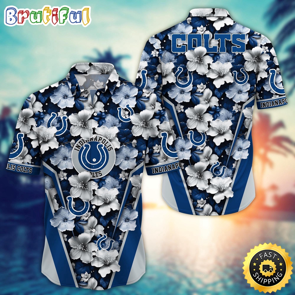 Personalized NFL Indianapolis Colts Hawaiian Shirt New Arrivals Trending Aloha Shirt