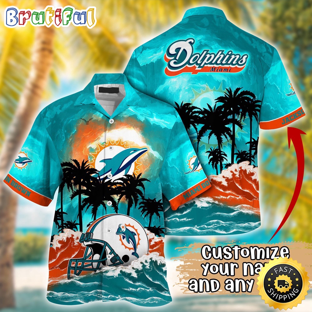 Personalized NFL Miami Dolphins Best Hawaiian Shirt Ever Aloha Shirt For Fans