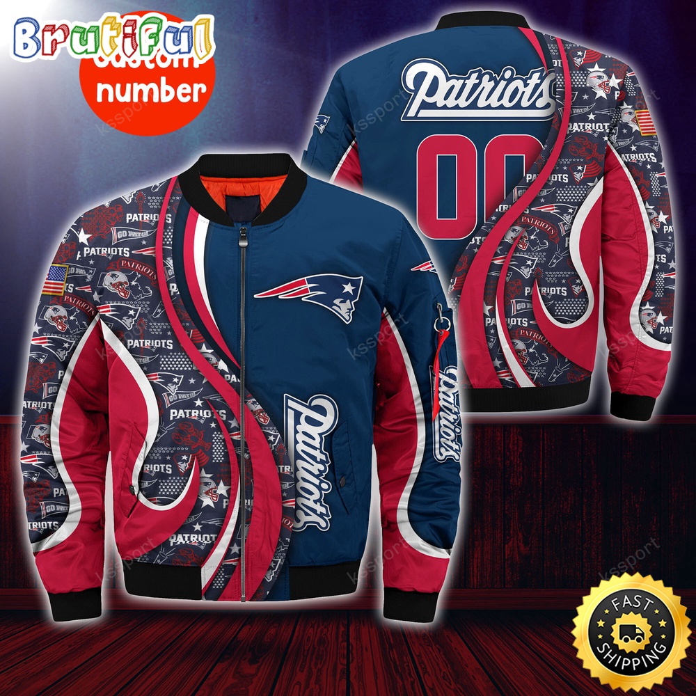 Personalized NFL New England Patriots Bomber Jacket Urban Bomber Fashion