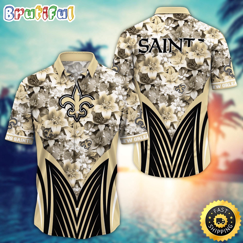Personalized NFL New Orleans Saints Hawaiian Shirt Tropical Aloha Shirt