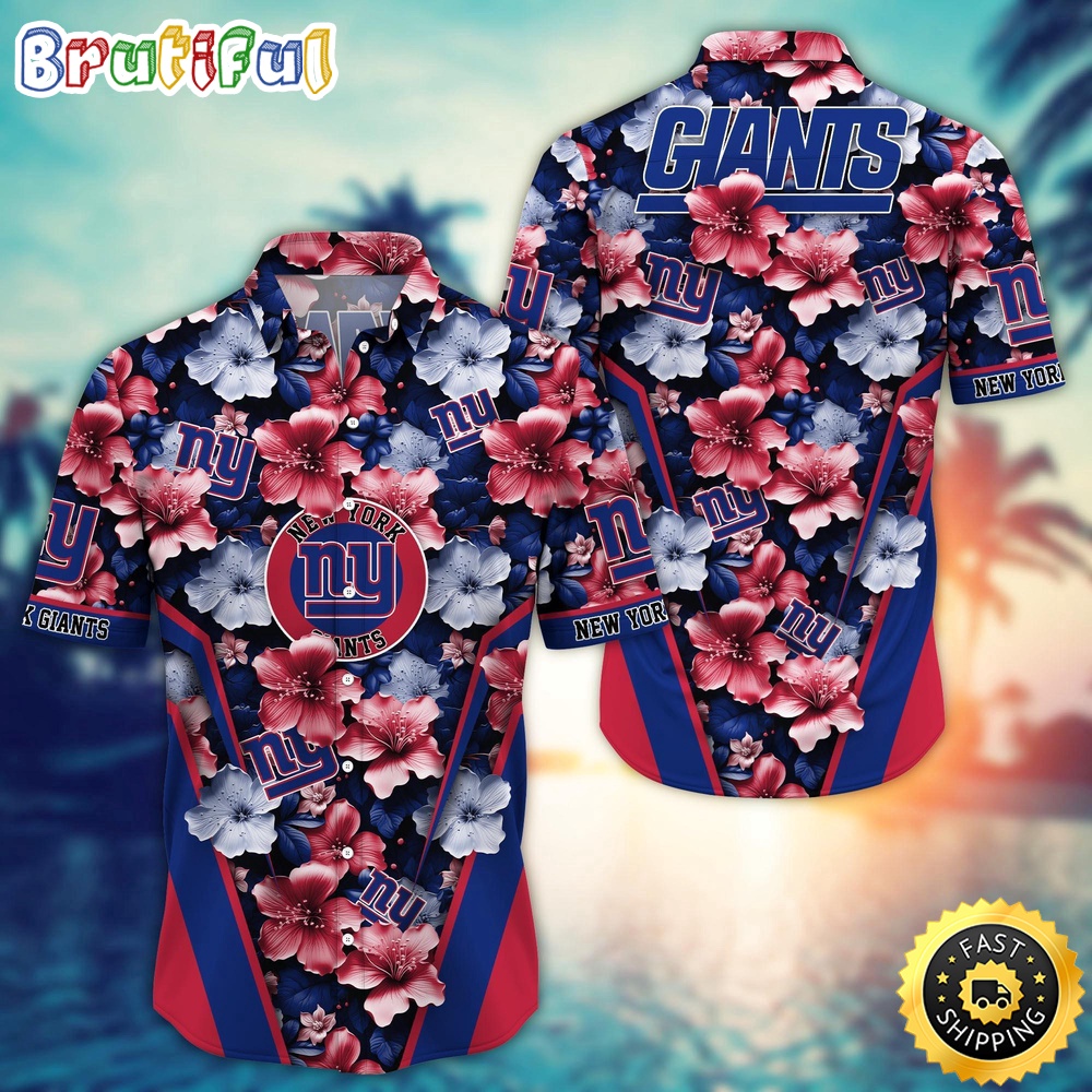 Personalized NFL New York Giants Hawaiian Shirt New Arrivals Trending Aloha Shirt