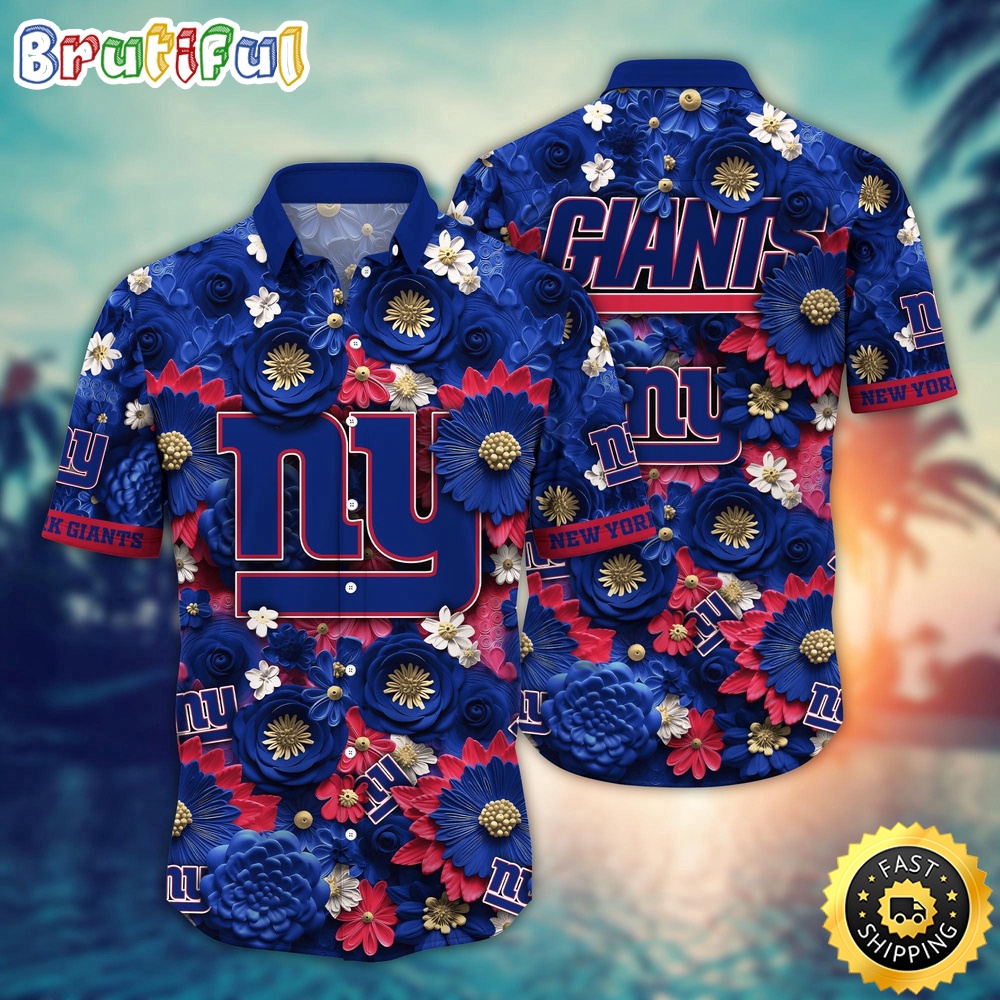 Personalized NFL New York Giants Hawaiian Shirt Trending For This Summer Aloha Shirt