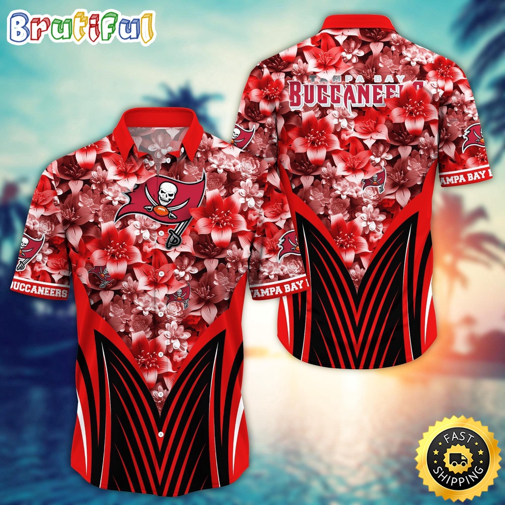 Personalized NFL Tampa Bay Buccaneers Hawaiian Shirt Tropical Aloha Shirt
