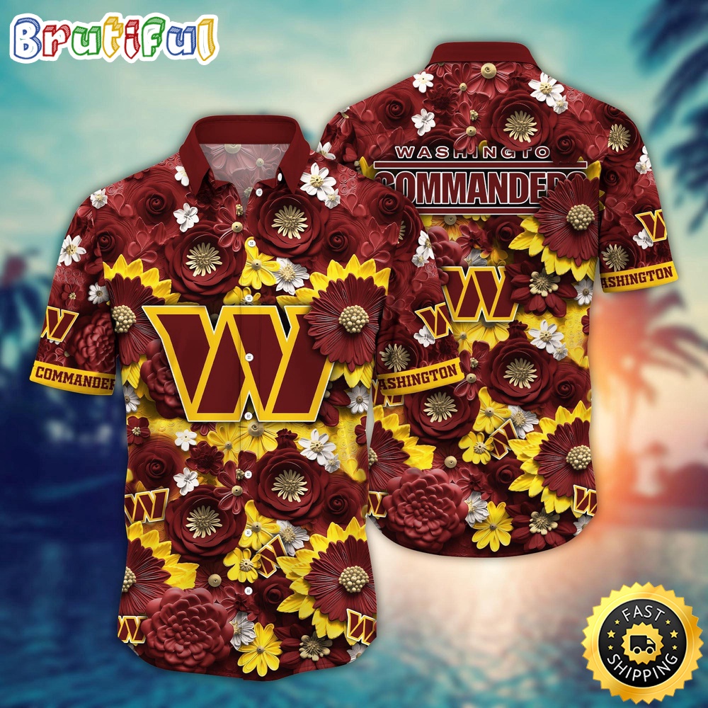 Personalized NFL Washington Commanders Hawaiian Shirt Trending For This Summer Aloha Shirt