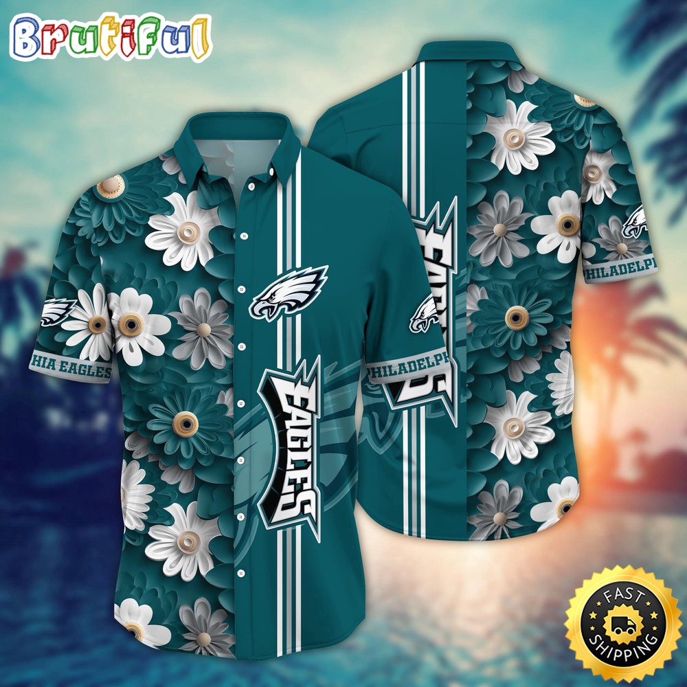 Philadelphia Eagles Hawaii Shirt Flower Sporty And Stylish