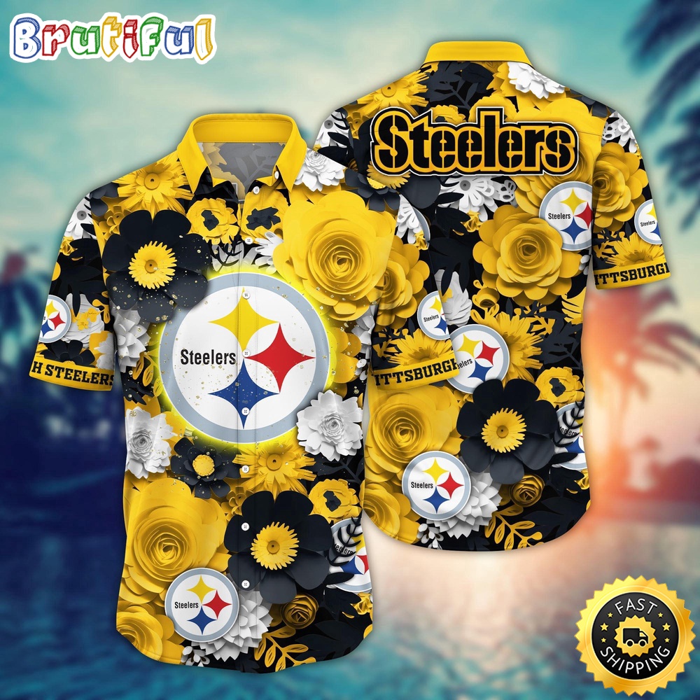 Pittsburgh Steelers Hawaii Shirt  Flower Colorful Coastal Wear