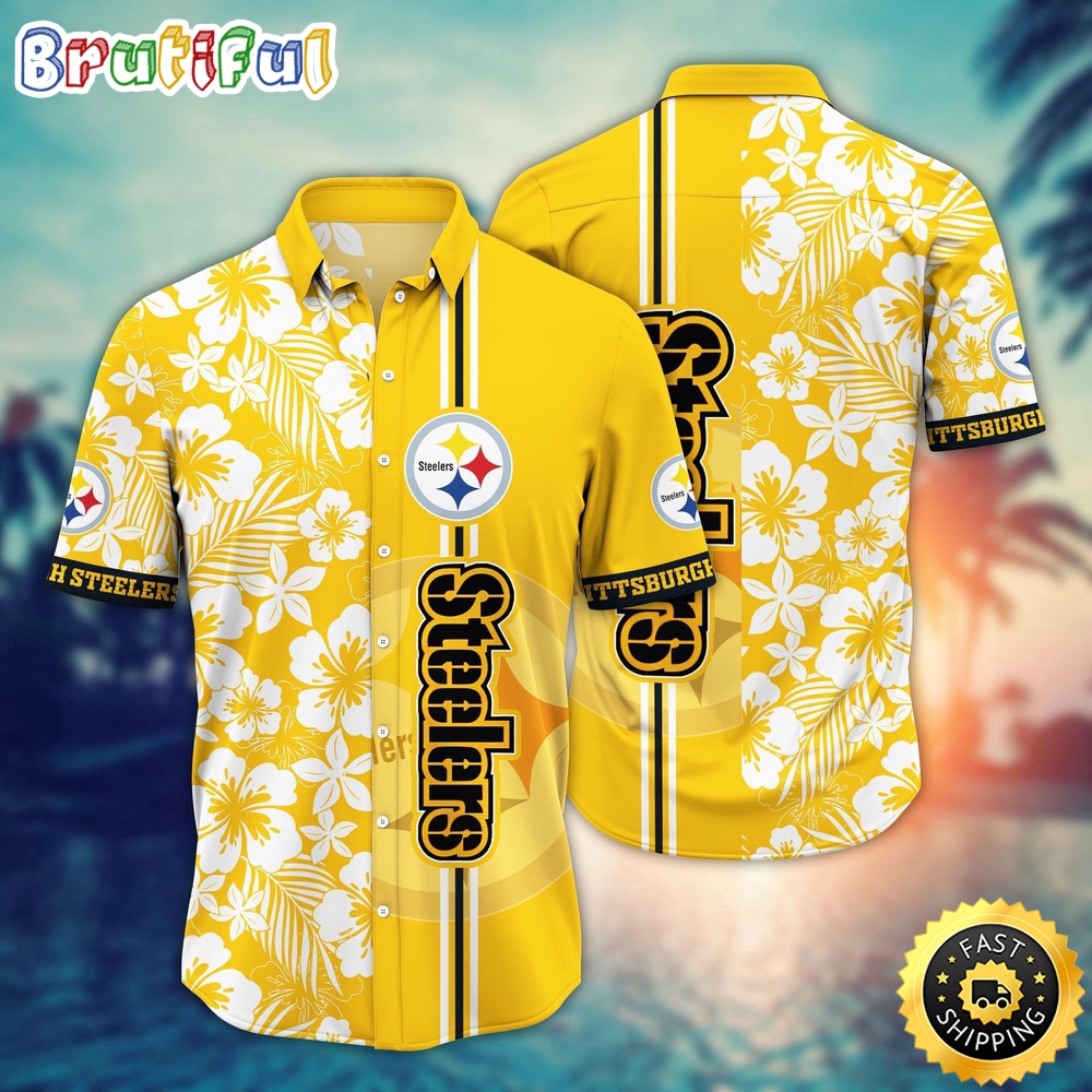 Pittsburgh Steelers Hawaii Shirt  Flower Exotic Island Fashion