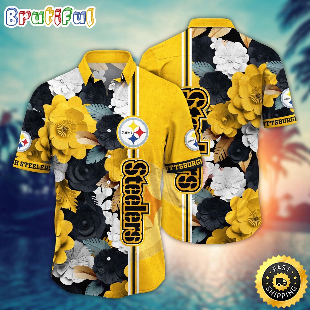 Pittsburgh Steelers Hawaii Shirt  Flower Laid Back Hawaiian Charm