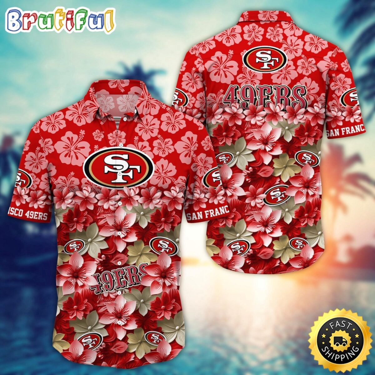 ハワイ購入新品 NFL サンフランシスコ49ers フード付きウェア NFL