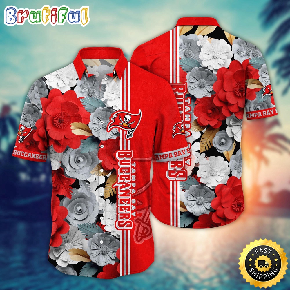 Tampa Bay Buccaneers Hawaii Shirt  Flower Laid Back Hawaiian Charm