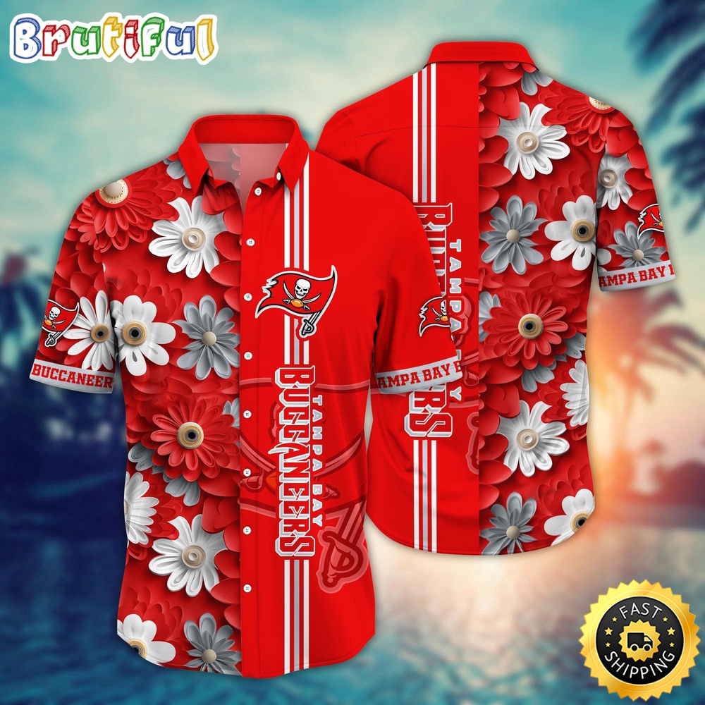 Tampa Bay Buccaneers Hawaii Shirt Flower Sporty And Stylish